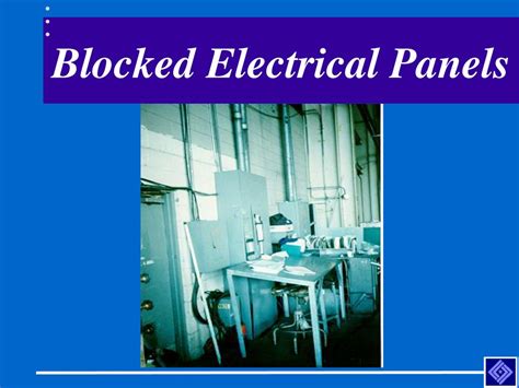 prohibited locations for electrical panels